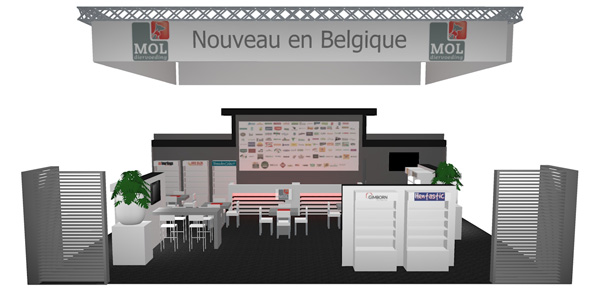 Inrichting stand Mol Anido beurs Malanico